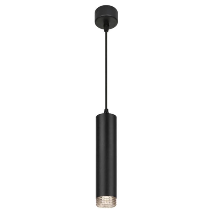 Светильник подвесной PL18 BK/GR MR16 GU10 потолочный цилиндр чёрный, цвет серый