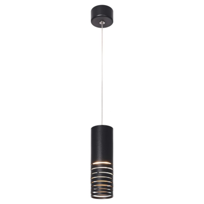Светильник подвесной PL22 BK MR16 GU10 потолочный цилиндр, цвет чёрный