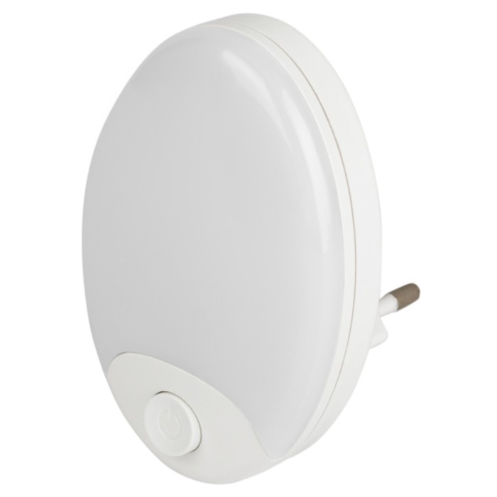 Ночник-светильник светодиодный NN-623-SW-W в розетку с выключателем, цвет белый ночник светильник светодиодный эра nn 624 sw w в розетку с выключателем белый