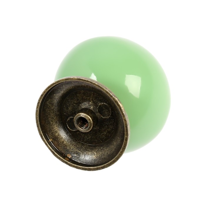Ручка кнопка DOME Ceramics 003, керамическая, зеленая