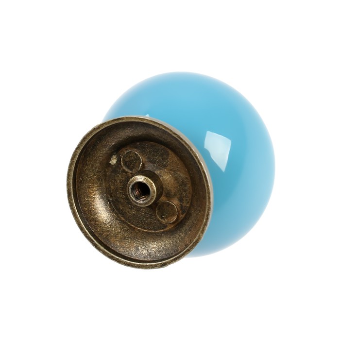 Ручка кнопка DOME Ceramics 003, керамическая, синяя