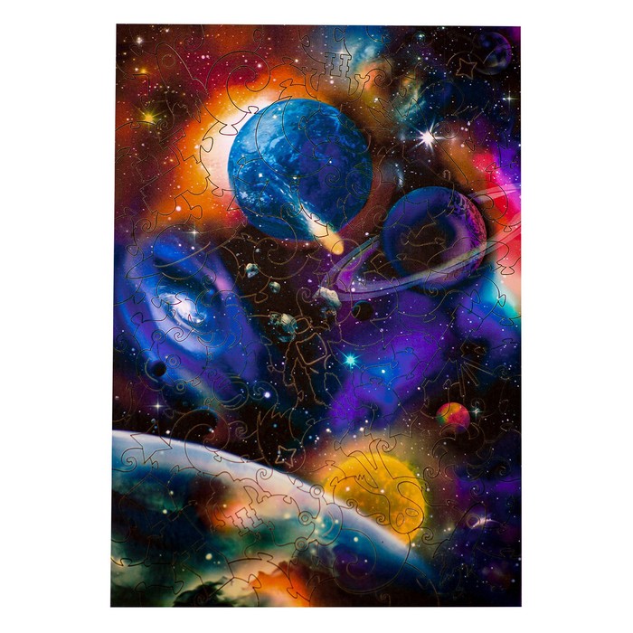 

Пазл фигурный «Космос», 130 деталей, 20 × 29 см