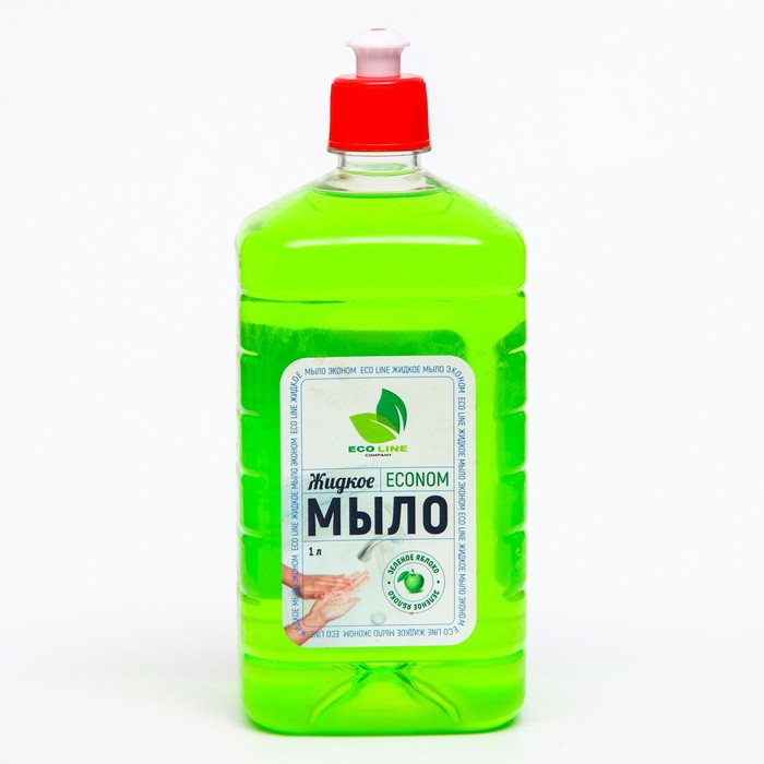Жидкое мыло ECONOM зеленое яблоко 1000 мл