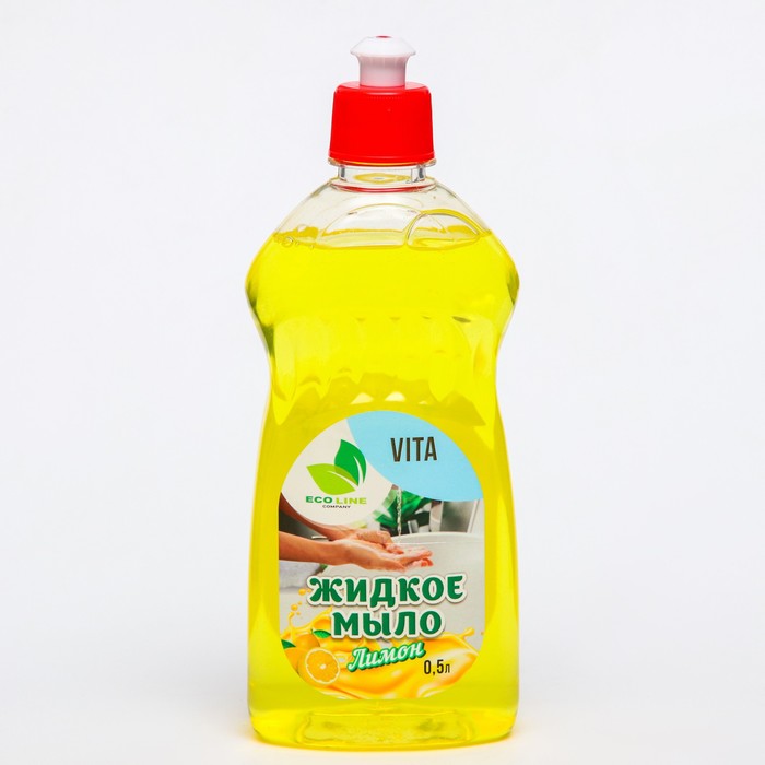 Жидкое мыло VITA лимон 500 мл. vita 500 г
