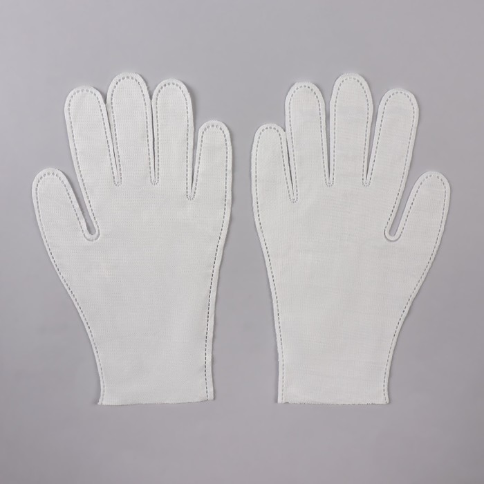 Перчатки хлопковые «Эконом», универсальный размер, пара, фасовка 12 пар, цвет белый
