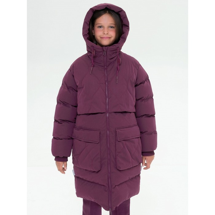 Пальто для девочек, рост 158 см, цвет фиолетовый пальто для девочек рост 104 см цвет фиолетовый