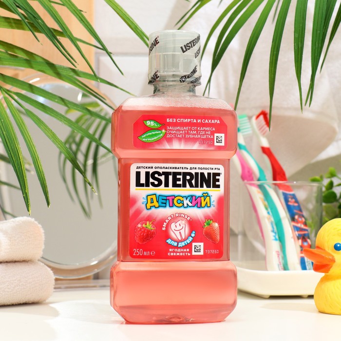 фото Ополаскиватель для полости рта детский listerine ягодная свежесть, 250 мл