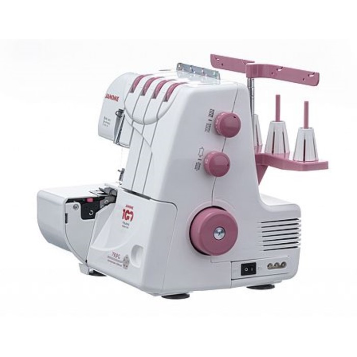 

Оверлок Janome 793 PG, 8 операций, 4/3 нити, 1300 ст/мин, бело-красный