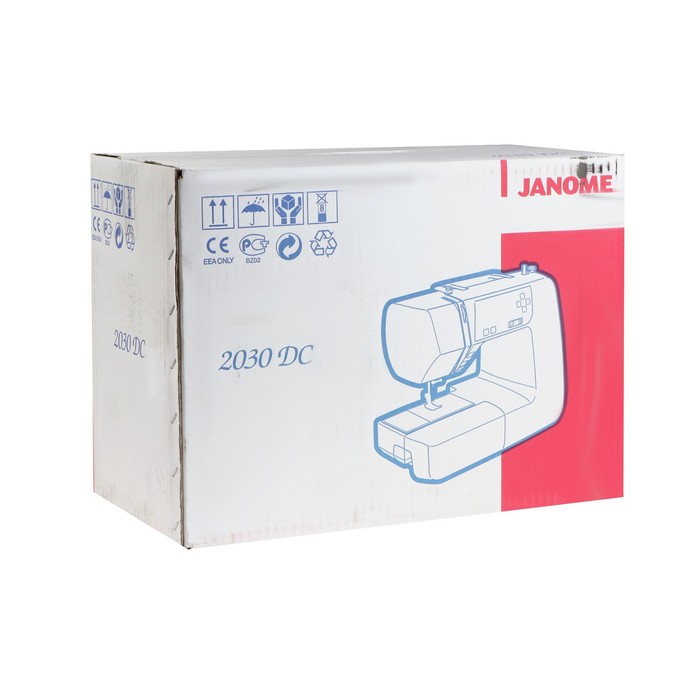 

Швейная машина Janome 2030DC, 45 Вт, 30 операций, автомат, белая