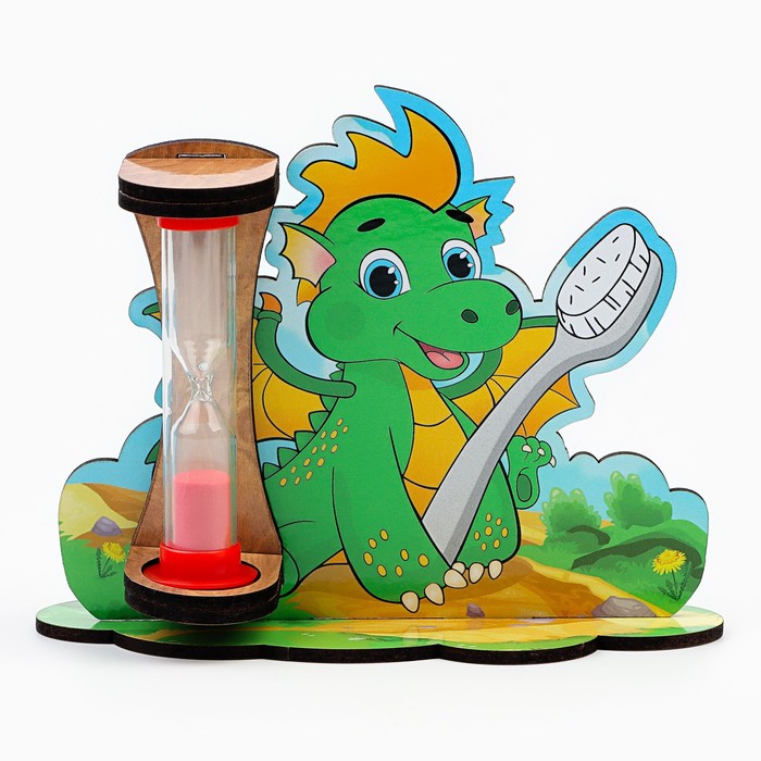 

Песочные часы для чистки зубов "Дракоша", таймер 3 минуты