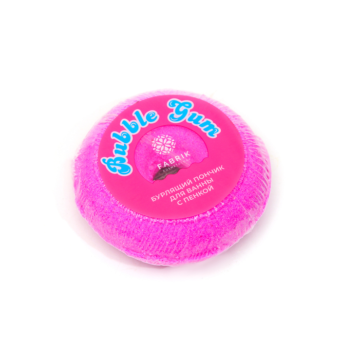 фото Бомбочка для ванн bubble gum с пенкой микс, 120 г fabrik cosmetology