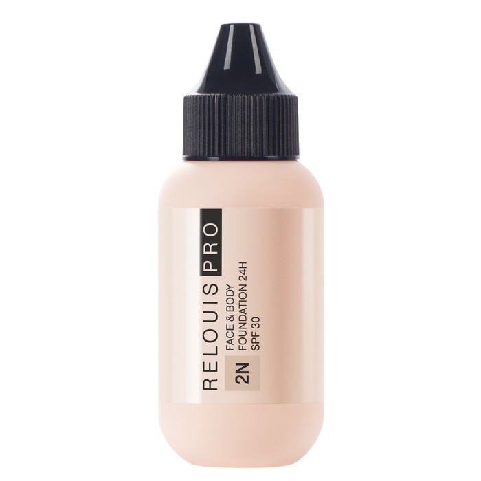 

Тональный крем Relouis Face&Body Foundation, 24H SPF30, тон 2N средний нейтральный, 30 мл