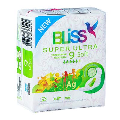 Прокладки для критических дней Bliss Super Ultra Soft, 9 шт.