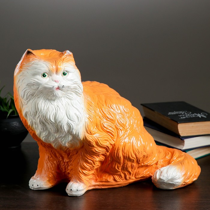 Копилка "Кот Перс" большая, рыжая