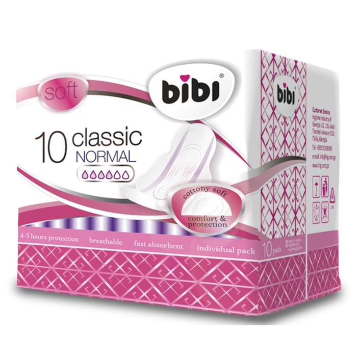 цена Прокладки «BiBi» Classic Normal soft, 10 шт.
