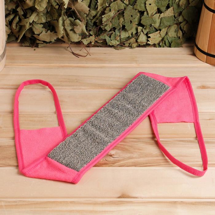 Мочалка банная с ручками "Ladies", лён