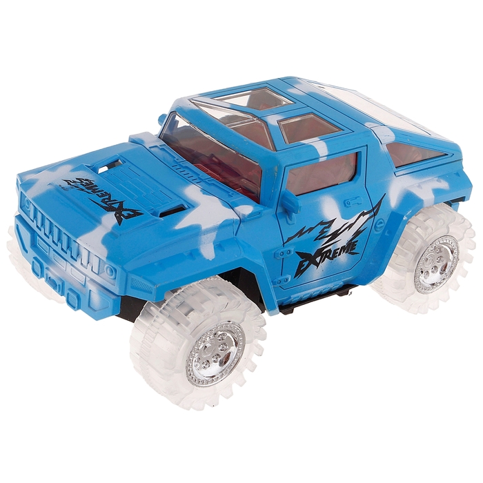 Машина инерционная "Военный джип", световые эффекты, цвета МИКС