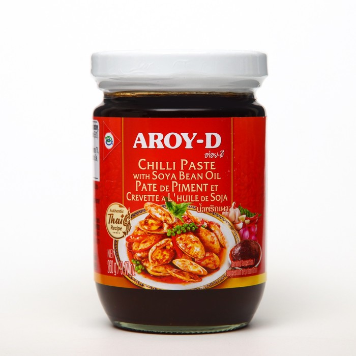 Паста AROY-D Чили с соевым маслом 260г ст/б