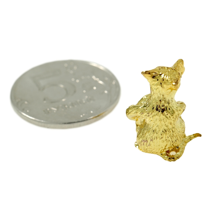 Талисман в кошелек "Мышонок прибыльный" с монетой