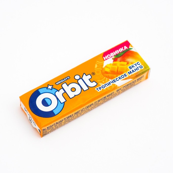 

Жевательная резинка Orbit манго 13,6г