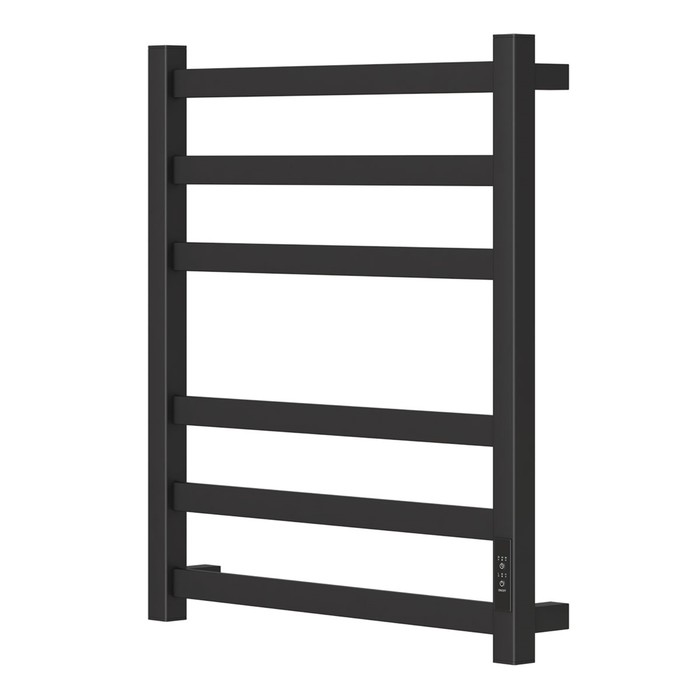 

Полотенцесушитель электрический Point "Меркурий" PN83856B, П6, 500x600, диммер прав, черный