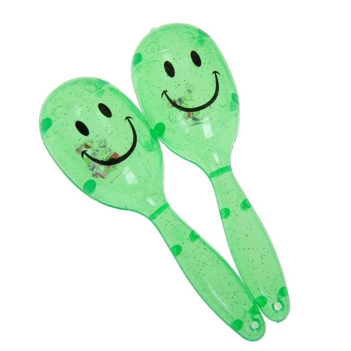 Маракас "Смайл", набор 2 шт., цвета МИКС