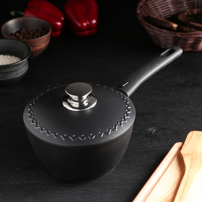 Ковш с антипригарным покрытием 1,5 л со съемной ручкой