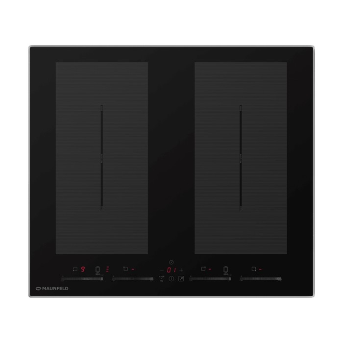 Варочная панель MAUNFELD EVSI594FL2SBK, индукционная, 4 конфорки, сенсор, чёрный