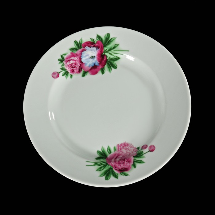 Тарелка мелкая 24 см "Пион"