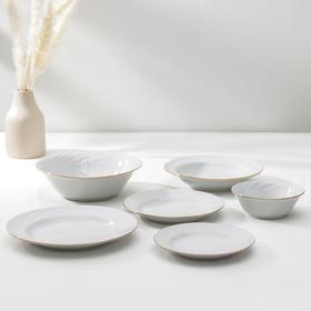 Сервиз столовый «Классик», 37 предметов, 4 вида тарелок от Сима-ленд
