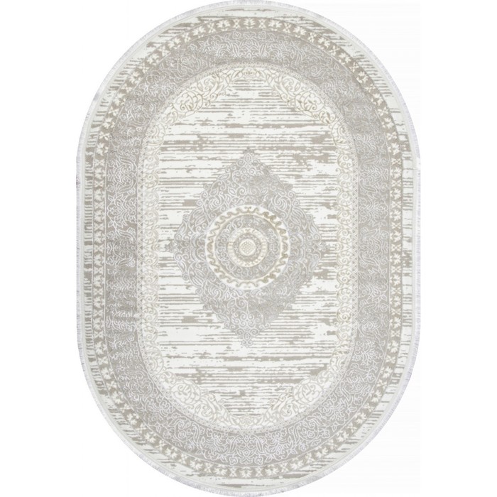 

Ковёр овальный Alfani Q012A, размер 80х150 см, цвет beige fdy / cream shrink