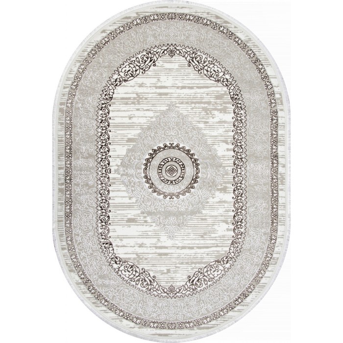 

Ковёр овальный Alfani Q012A, размер 160х230 см, цвет brown fdy/cream shrink