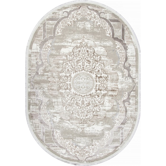 

Ковёр овальный Alfani Q018A, размер 160х230 см, цвет vizon fdy / cream shrink