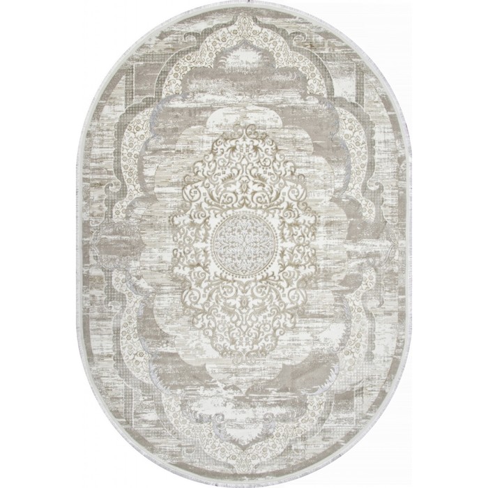 

Ковёр овальный Alfani Q018A, размер 200х290 см, цвет beige fdy / cream shrink