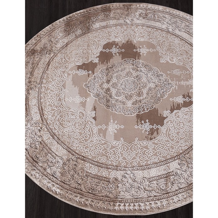 

Ковёр круглый Karmen Hali Armina, размер 160x160 см, цвет brown/brown