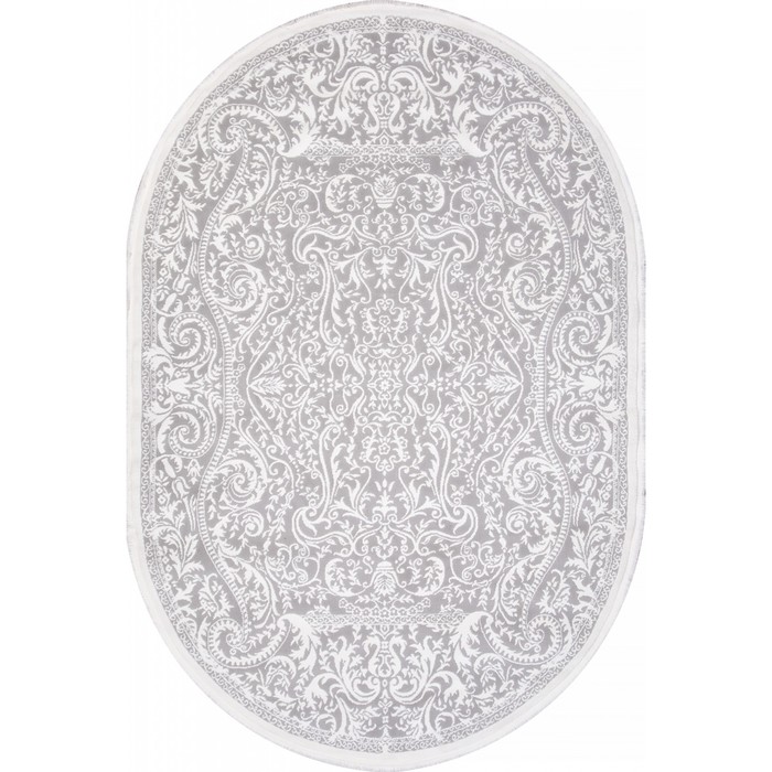 

Ковёр овальный Moda A0077, размер 160х230 см, цвет acik gri