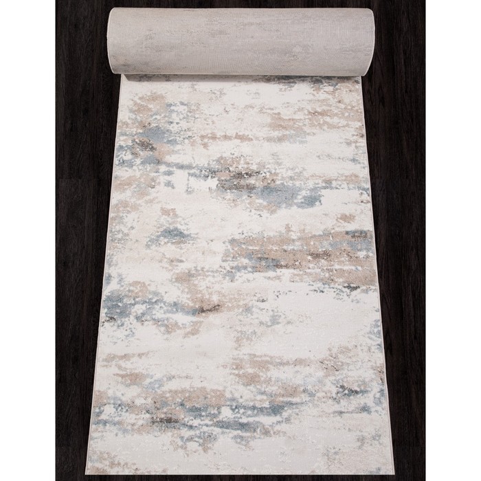 Ковровая дорожка Merinos Naturel, размер 80x2500 см, цвет beige-blue ковровая дорожка durkar tokio размер 80x2500 см цвет l beige cream