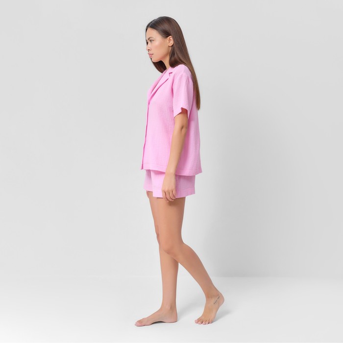 Комплект женский (рубашка, шорты) KAFTAN "Basic" р. 40-42 розовый