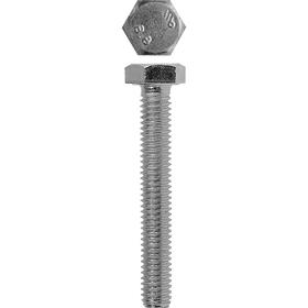 

Болт "ЗУБР" с шестигранной головкой, DIN 933, M5x20 мм, кл. пр. 8.8, цинк, 10 шт.