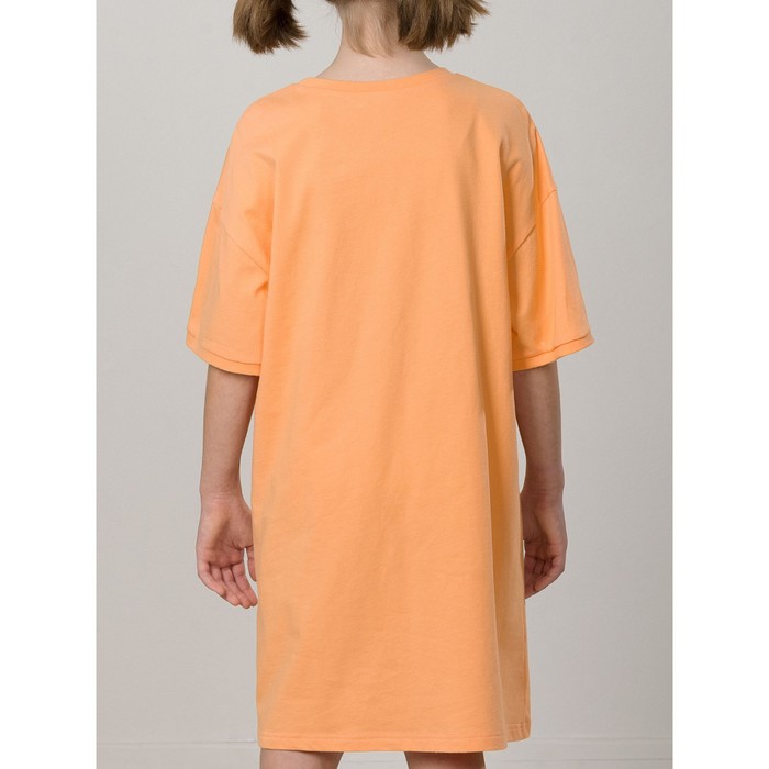 Ночная сорочка для девочек, рост 140 см, цвет оранжевый