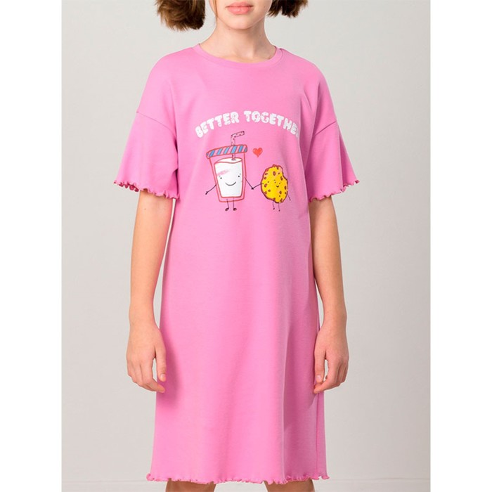 Ночная сорочка для девочек, рост 140 см, цвет лаванда