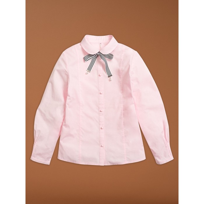 Блузка для девочек, рост 164 см, цвет розовый