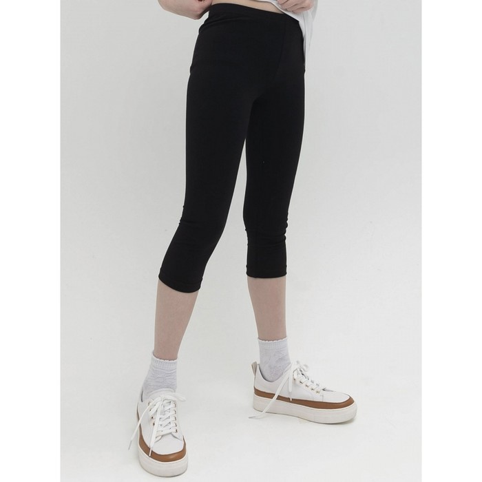 Брюки для девочек, рост 140 см, цвет чёрный брюки спортивные для девочек цвет чёрный рост 140 см