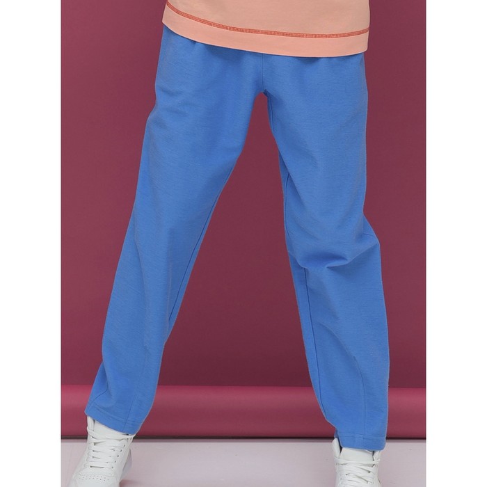 брюки для девочек рост 146 см цвет бордовый Брюки для девочек, рост 146 см, цвет джинс