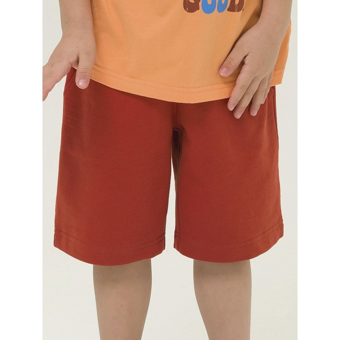 Шорты для мальчика, рост 110 см, цвет терракотовый шорты для мальчика рост 140 см цвет терракотовый