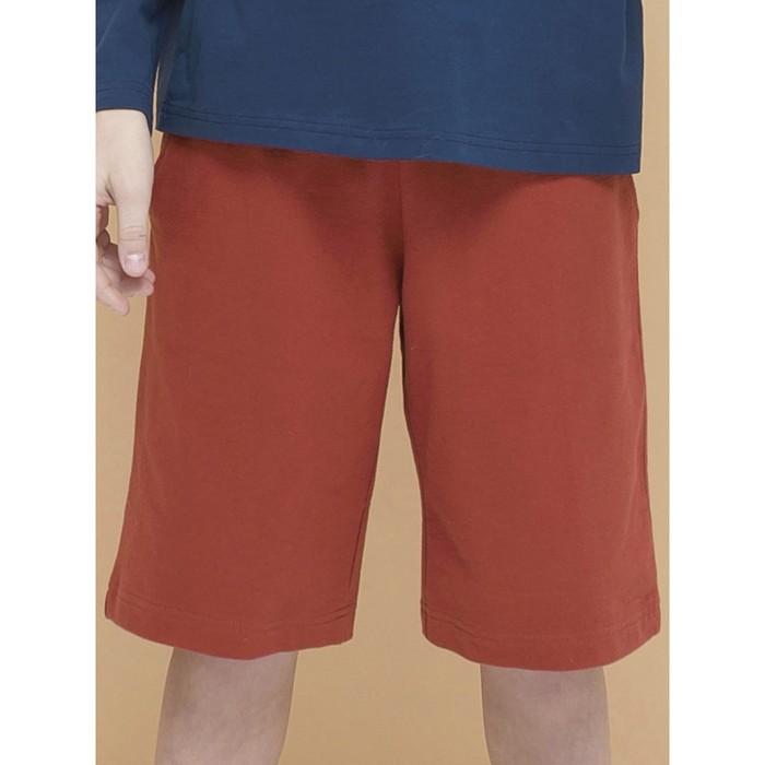 Шорты для мальчика, рост 116 см, цвет терракотовый футболка для девочек рост 116 см цвет терракотовый