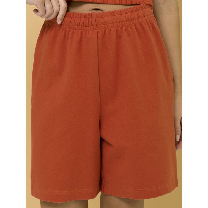 

Шорты женские, размер 44, цвет терракотовый