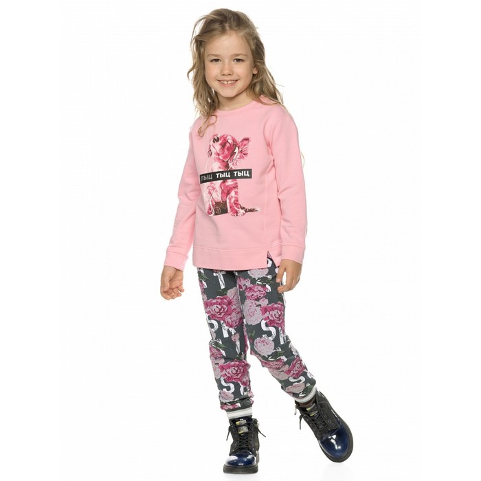 Комплект для девочек, рост 86 см, цвет розовый комплект из свитшота и брюк для девочек рост 86 см цвет розовый
