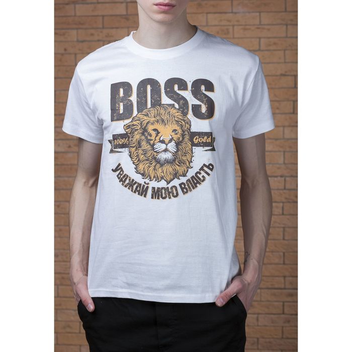 Футболка мужская "Collorista" Уважай Мою Власть, р-р S (44), 100% хлопок трикотаж