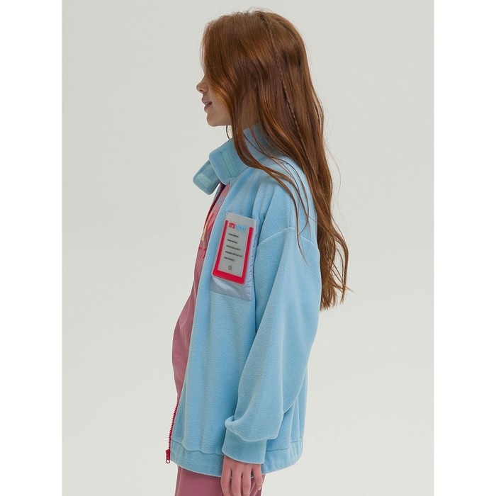 Куртка для девочек, рост 116 см, цвет голубой